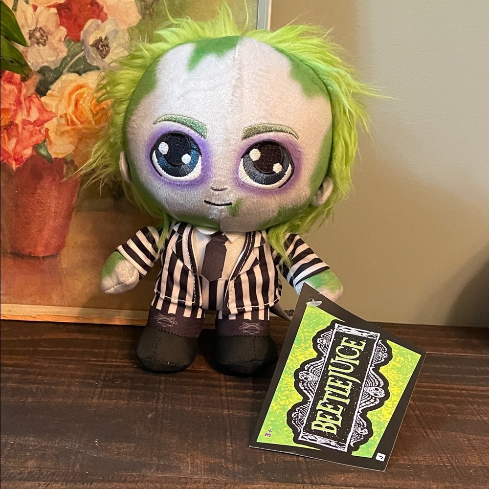 Beetlejuice Plush Toy with Green Hair
